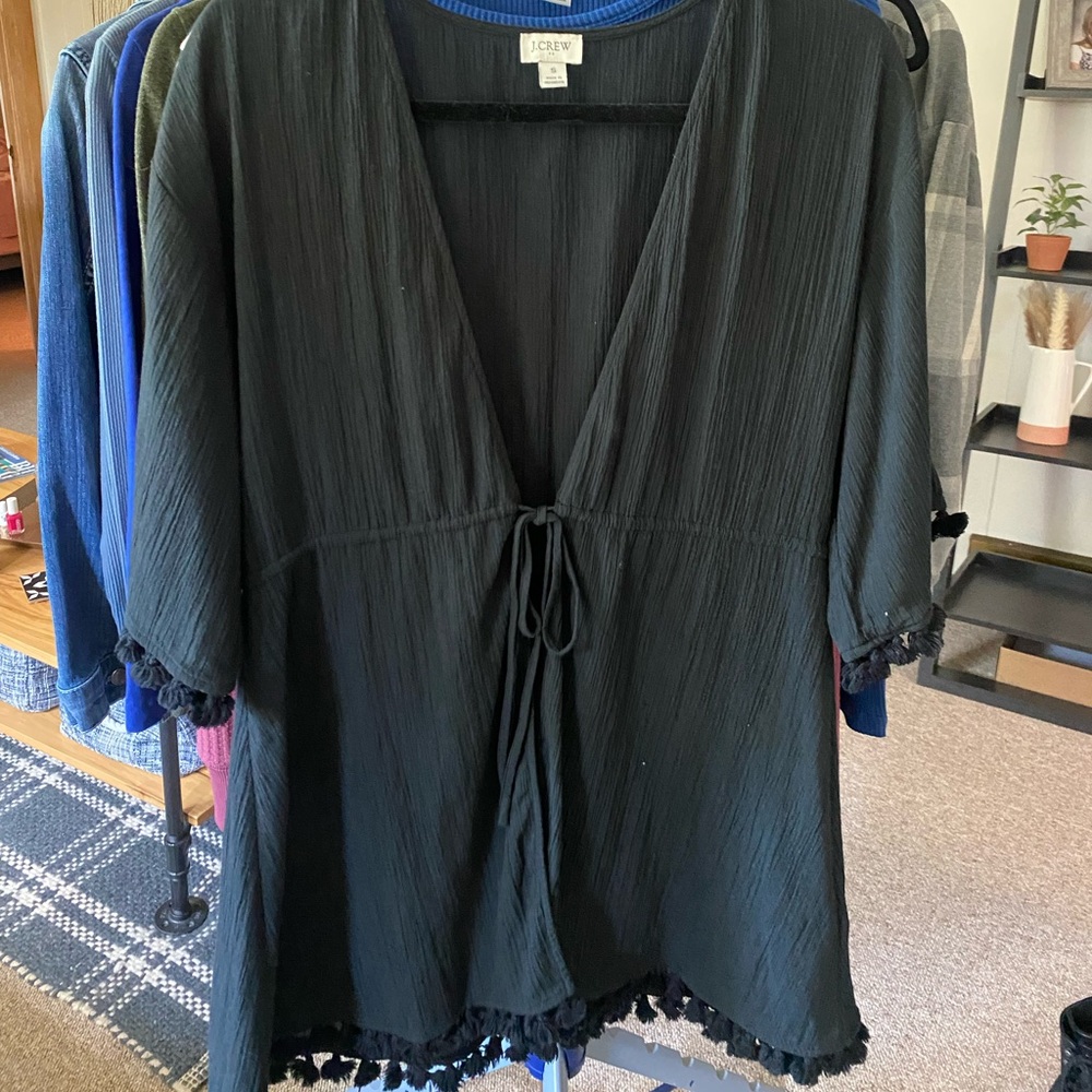 J Crew gauze swim cover up
